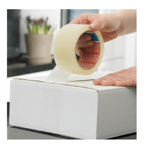Imagen 10 de 10 de Pack 12u. Cintas Empaque Tesa Transparente- Rollo 48mm X 90m