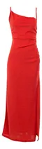 Comprar Vestido Largo Con Tajo Fiesta Eventos Talles