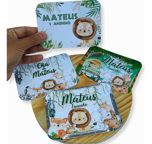 Kit C/ 100 Marmitinha Alumínio Personalizada Todos Os Temas