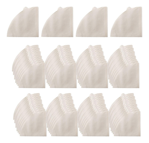 Filtros De Cone De 100 Unidades, Filtros De Copo Branco V02