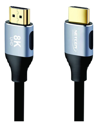 Cable Hdmi 2.1v 8k Netcom 3d 3 Mt 4320p 48gbps Hdr Earc