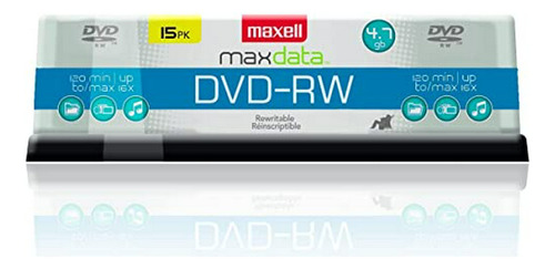 Disco Regrabable Dvd-rw Maxell 4.7 Gb, 2x, Dorado, 