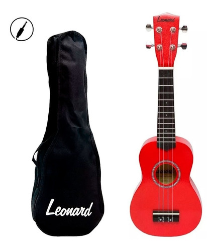 Ukelele Soprano Ukulele Leonard Colores + Funda + Envio