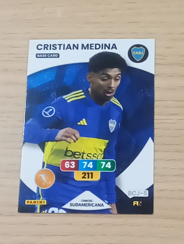 Cartas Boca Juniors Adrenalyn Libertadores Sudamericana 2024 Boca Juniors Base
