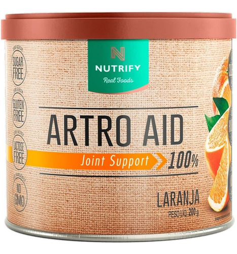 Kit 3x Artro Aid Nutrify Colágeno Tipo 2 Hialurônico Laranja
