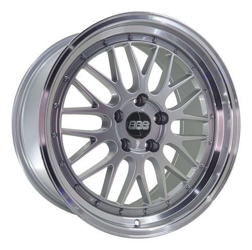 Jogo Rodas Bmw Bbs Lm Aro 20x8,5/10 2talas 5x120 Prata Dia