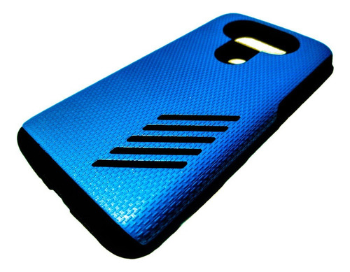 Funda Protector Case Para Celular Lg G5 Azul Geométrico