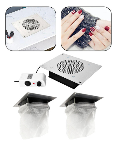 Li Coletor De Poeira De Unhas, Ventilador Extrator De Sucção