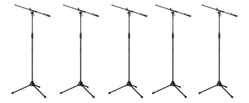 Kit 5 Pedestal De Microfone Profissional Pms110 Roxtone