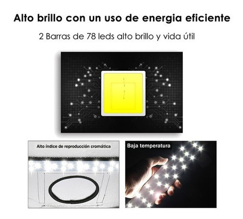 Imagen 9 de 10 de Caja De Luz 80x80 Cm 2 Barra Led 3 Fondo Estudio Fotografico