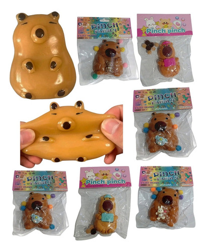Squishi Antiestres Capibara Carpincho X24 Unidades Souvenir Squishi Capibara Carpincho
