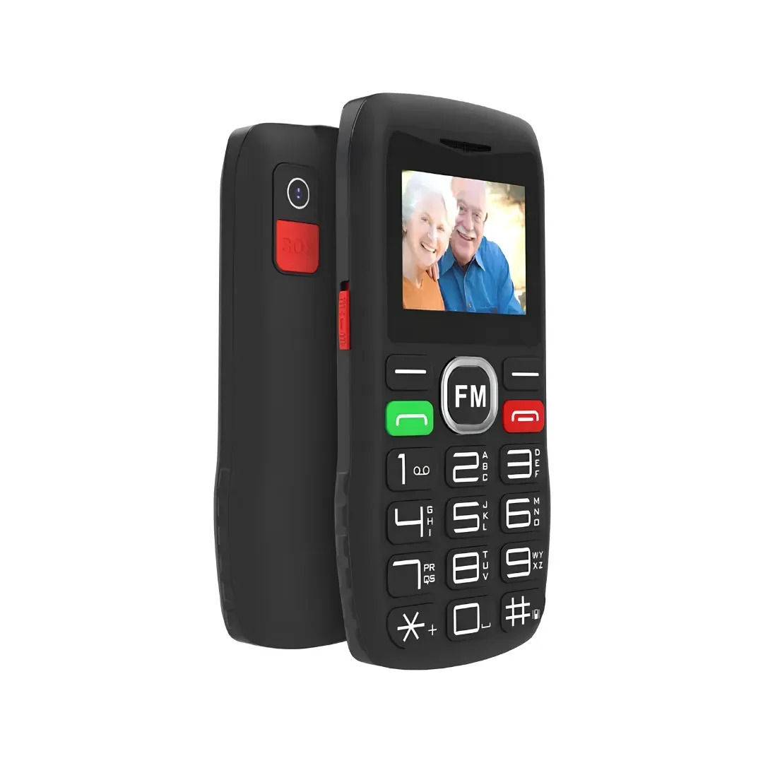 Celular 4g Idoso Dualsim Teclas Grandes Fm Radio Cor Preto com Botao SOS
