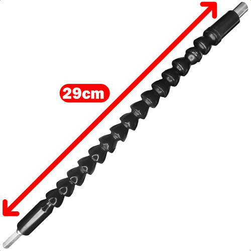 Cabo Extensor Adaptador Flexível Com 29cm Para Parafusadeira