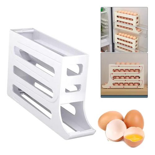 Dispensador De 2 Huevos Para Refrigerador, Caja De Almacenam