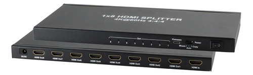 Splitter Divisor De Sinal Hub Hdmi 1x8 Portas 1080p Full Hd