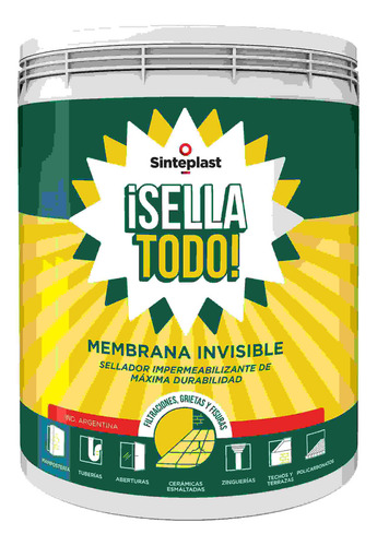 Sellatodo Membrana Transparente Sinteplast Lluvia Cero 4kg