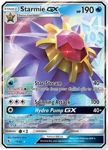 comprar Cartas Pokemon Starmie Gx 14\u002F68 Hidden Fates Ultra Rara