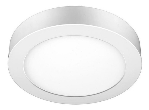 Plafon Led Sobrepor Redondo 18w Luz Branca Fria 1350lm Elgin Cor Branco 110V/220V