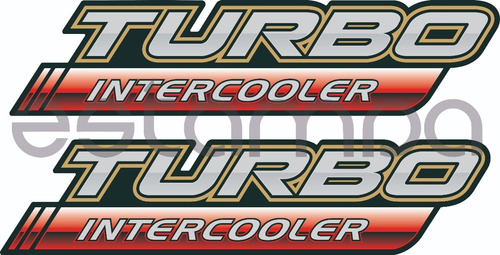 Imagen 1 de 2 de Calco Hilux Turbo Intercooler Un Par.