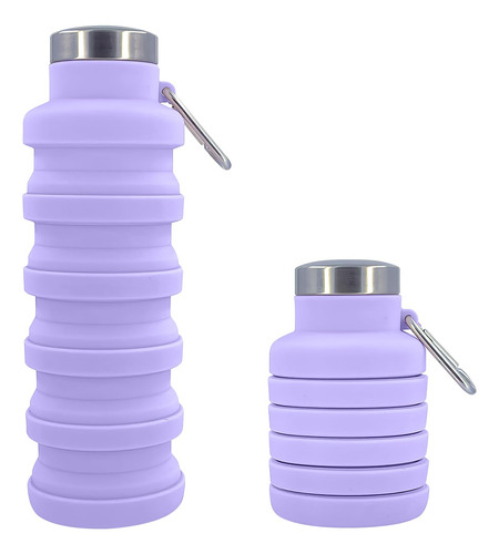 Botella De Agua Plegable, 500ml Botella De Agua Deportiva