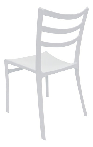 Silla Polipropileno Para Exterior - Desillas Color Blanco Tolón