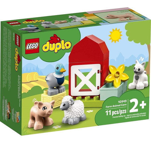 Lego Duplo Cuidando Dos Animais Da Fazenda 10949 Quantidade de peças 11