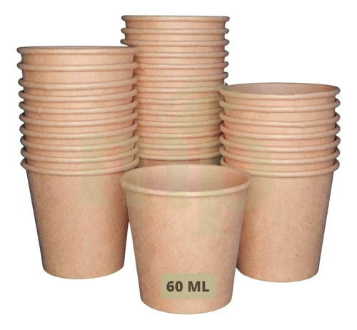 Copo Papel 60ml Café/expresso/chá Térmico 100copos Biodegrad