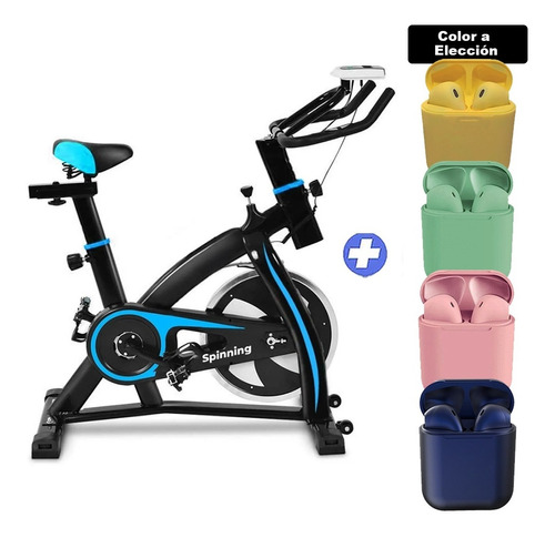 Bicicleta Spinning Profesional Regulable 120kg + Auric Inala