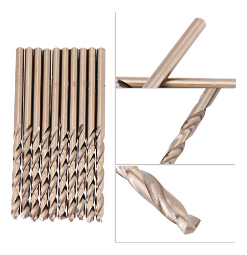 Juego De Brocas De Cobalto M35 Hss-co Para Taladrar En Acero