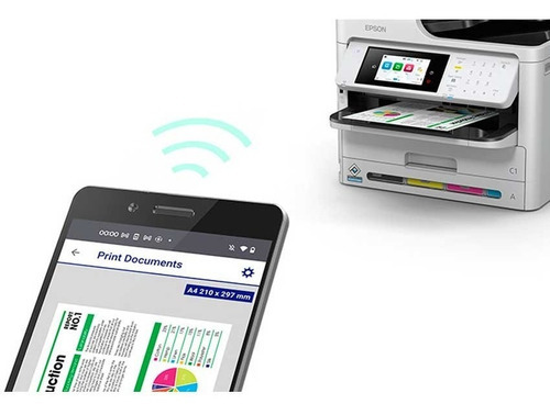 Impresora Multifunción A Color Epson Workforce Wf-c5810 Con Wifi 220v