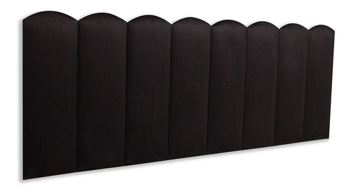 Cabeceira Queen Modulada Nuvem Cama Box 160 Cm X 60 Cm Cor Suede Preto