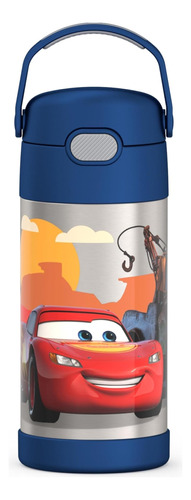 Termo De Acero Inoxidable Thermos 12 Onzas Diseño Cars