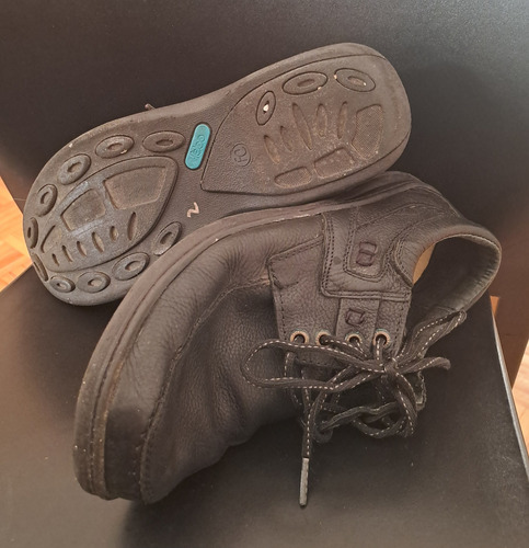 Zapato 42 Acordonado Cuero Vacuno Super Comfort Negro 42 (Usado)