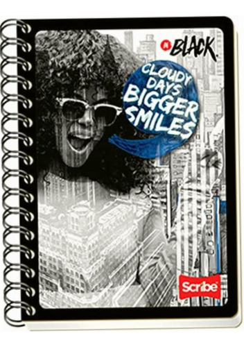 Scribe, Inblack, Cuaderno Francés Con Espiral Doble De