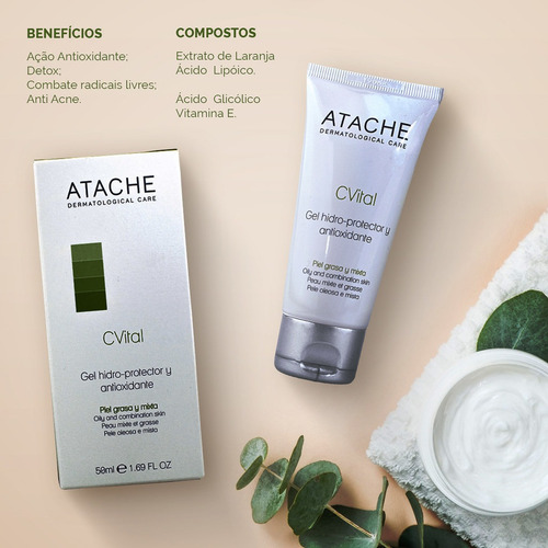 Imagem 3 de 3 de Sérum Facial Gel Hidratante Antioleosidade Vitamina C Detox