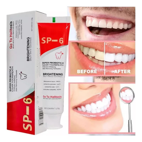 Pasta Clareadora Dental Cc Sp-6 Fresh Breath, 2 Unidades