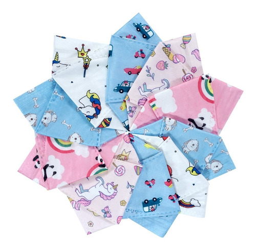 Imagen 3 de 9 de Cubrebocas Kf94 Infantil Certificados Mascarillas10 Pz