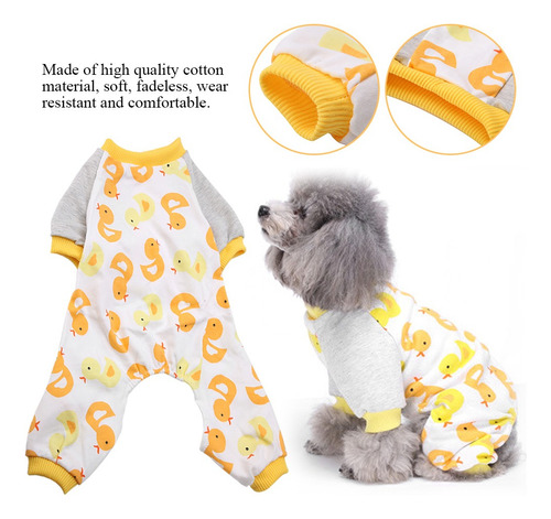 Pijama Cómodo Para Perros En Material De Algodón-xs