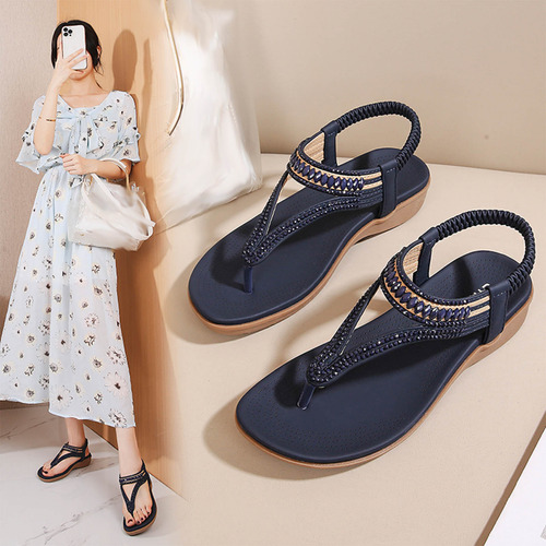 Sandalias De Verano Para Mujer Sandalias Planas Sin Cordones