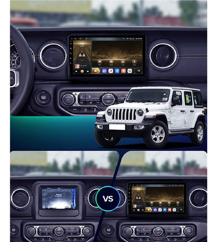 Central Multimídia Android Jeep Wrangler 2018-22 8/core 4g