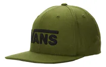Comprar Gorra Vans Color Verde Snapback Logo Vans Negro Bordado