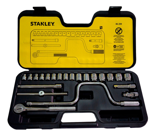 Copas Ratchet Jgo 23 Pzs 3/8 Stanley6 A 22mm 86-209