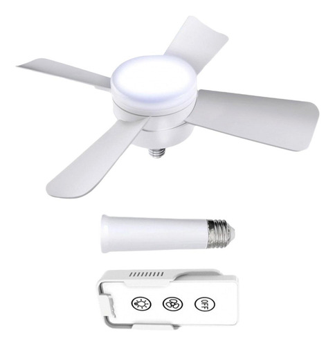 Luz De Ventilador De Soquete De 40 Cm Com Controle Remoto