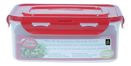 Contenedor De Alimentos Plastico Reutilizable Libre De Bpa Color Transparente