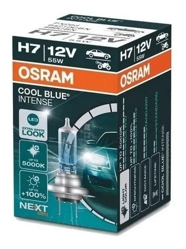 Lampara H7 Cool Blue Intense 4300k Osram Made In Germany