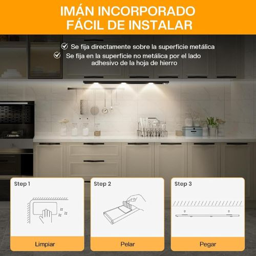 Luz Barra Led Pared Sensor Movimiento Cocina Closet 60 Cm