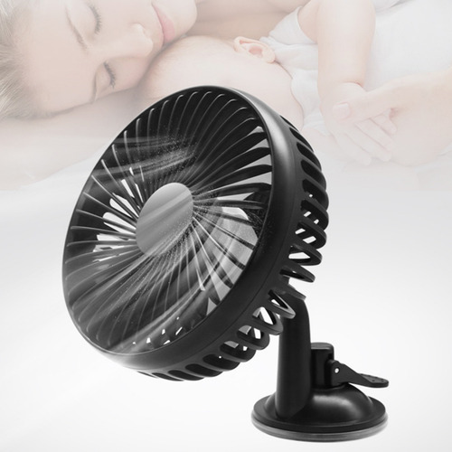 Ventilador Usb W Para Coche, Ventilador Con Clip De Rotación