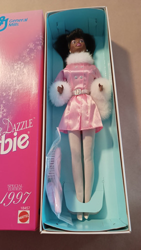 Muñeca Barbie Winter Dazzle 1997 Aa Afroamericana (Usado)