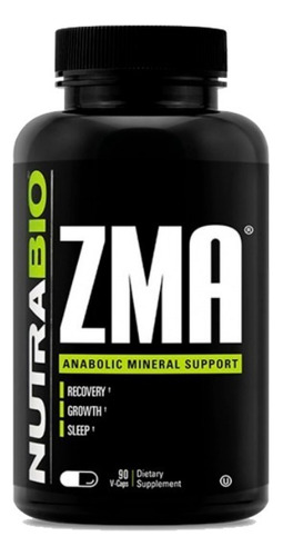 Zma Nutrabio - Magnesium + Zinc + Vitamina B6 90 Caspsulas Sabor Unflavored