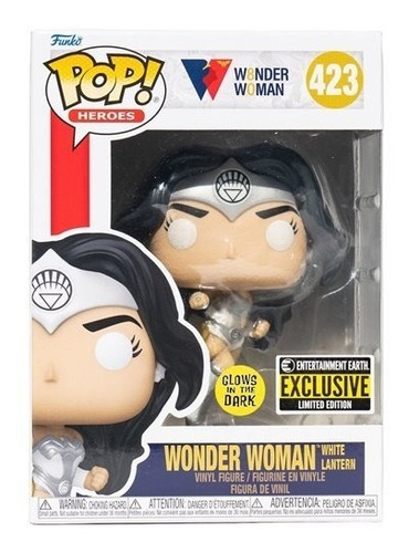Funko Pop Wonder Woman 80th White Lantern Glow Exclusive Ee